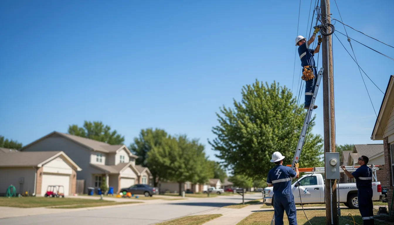 Residential electrician providing installation services in Fort Lee, VA